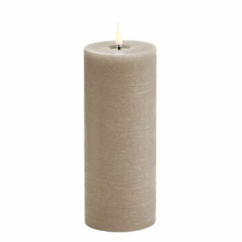 Uyuni LED stompkaars zand taupe 20 cm