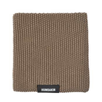 Bruine Humdakin vaatdoek van Gebreide katoen. Stijlvolle aardetint keukendoek