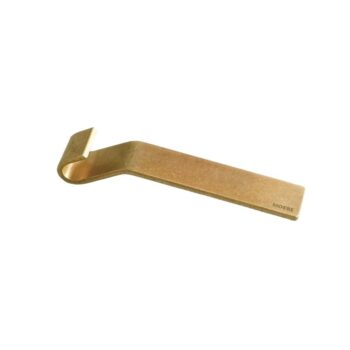 Minimalistische Moebe flessenopener in massief messing