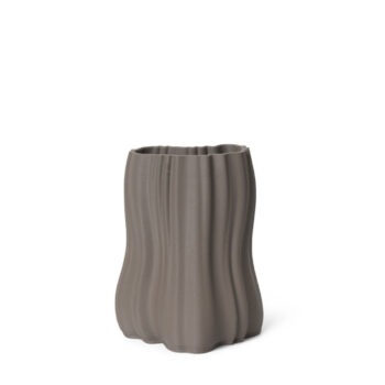 Ferm Living Moire Vaas antraciet grijs 20 cm