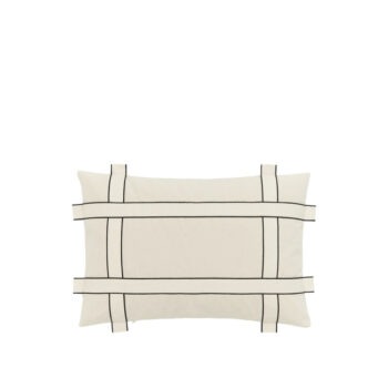 Kussen hoes 60x40 naturel Bow kristina Dam