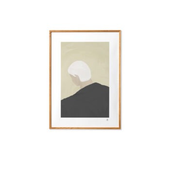 Paper Collective poster Ahead 30x40 cm lichtblauw beige zandkleur3