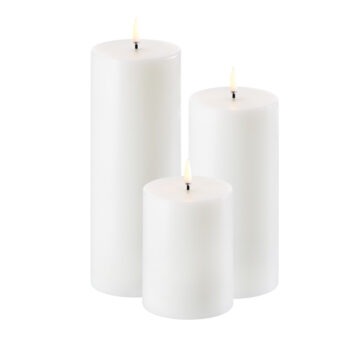 UYUNI Led kaars wit stompkaars nordic white