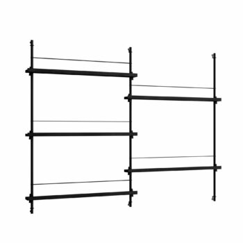 Moebe Magazine shelving 115.2 tijdschiften wandrek zwart
