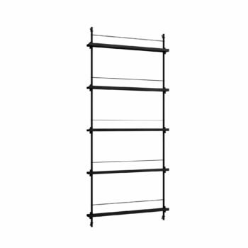 Moebe Magazine shelving 180.1 tijdschiften wandrek zwart