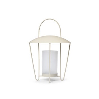Ferm Living Abri lantern outdoor Beige cachtere