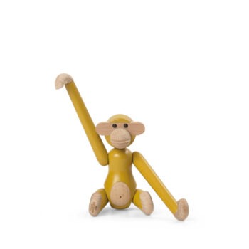 Kay Bojesen monkey vintage mini geel zittend