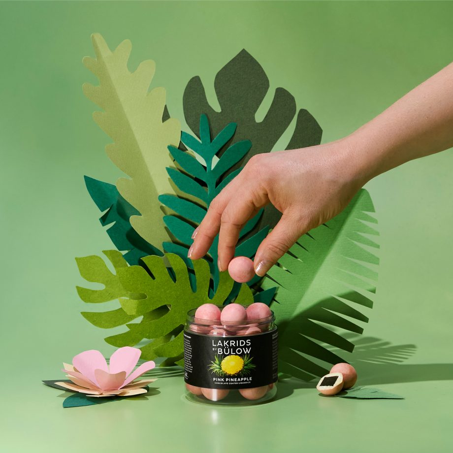 Lakrids by Bülow Pink Pineapple Deens drop met chocolade en Ananas in mooie potje