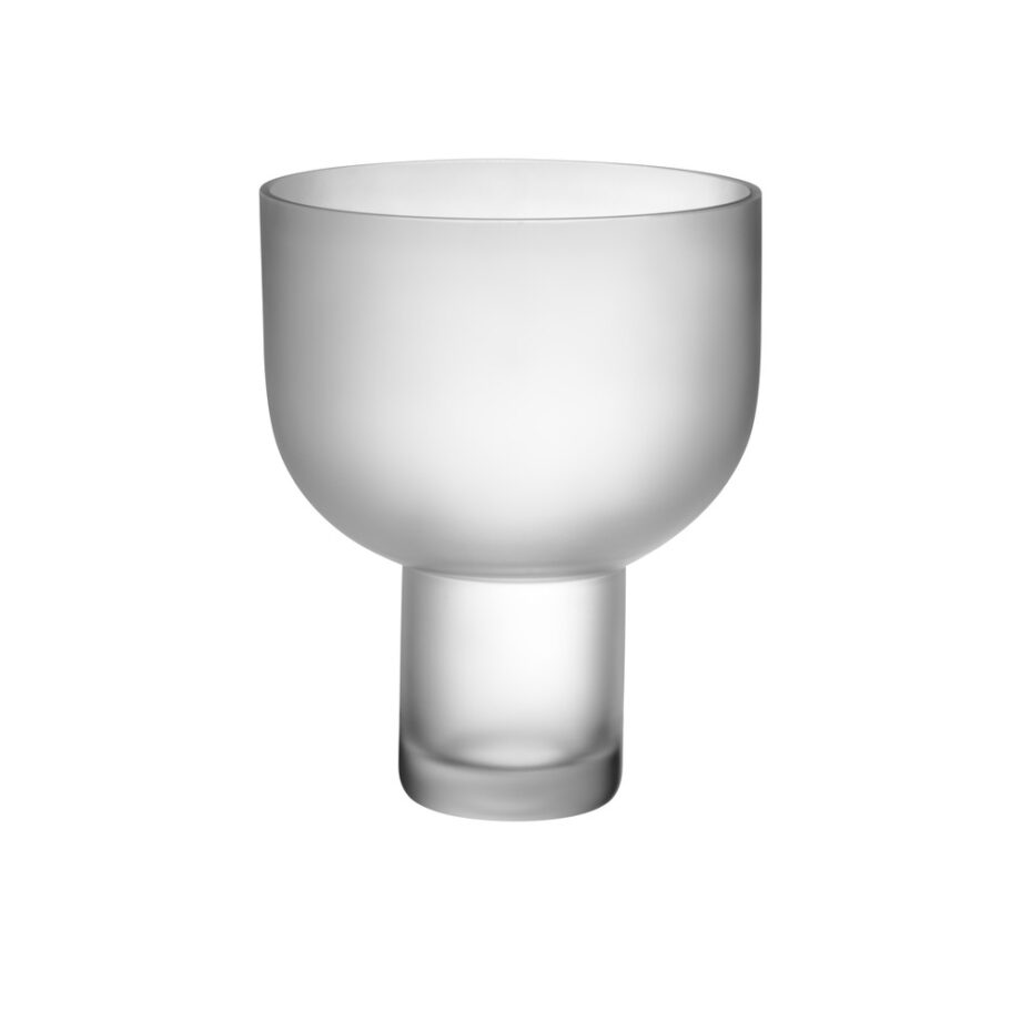 Gejst Nebl vaas in mat glas frosted 24 cm