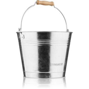 Humdakin Cleaning bucket metalen schoonmaakemmer met houten handel
