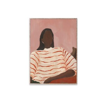 Red Stripes poster 30x40 cm Sacree Frangine Paper Collective