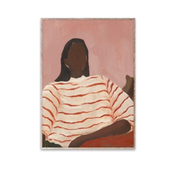Red Stripes poster 50x70 Sacree Frangine Paper Collective