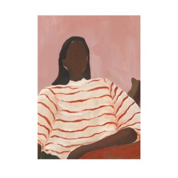 Red Stripes poster Sacree Frangine Paper Collective