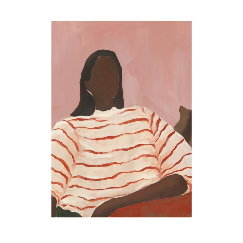 Red Stripes poster Sacree Frangine Paper Collective