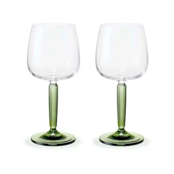 Hammershøi witte wijnglas 2 stuks groen voet Kähler.jpeg