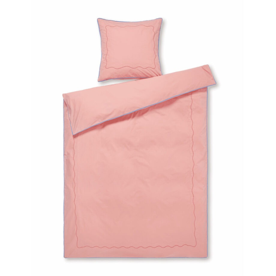 Juna Dekbedovertrek kussensloop Soft pink Lollipop KIMPOP