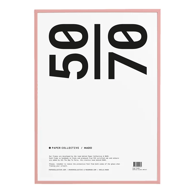 Paper Collective frame kader posterlijst pink roze 50x70 cm.jpg