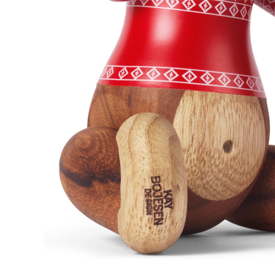 Details logo Kay Bojesen Christmas Jumper monkey 2024