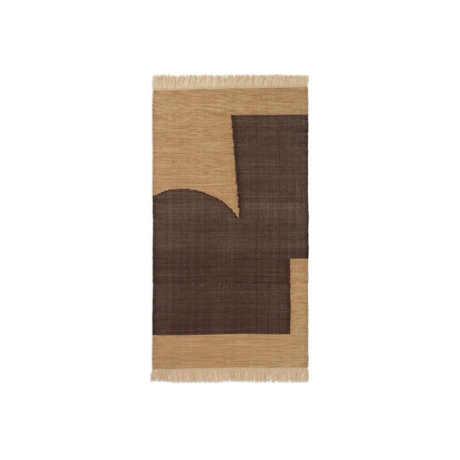 Ferm Living Forene vloerkleed 80x140 Aardse kleuren
