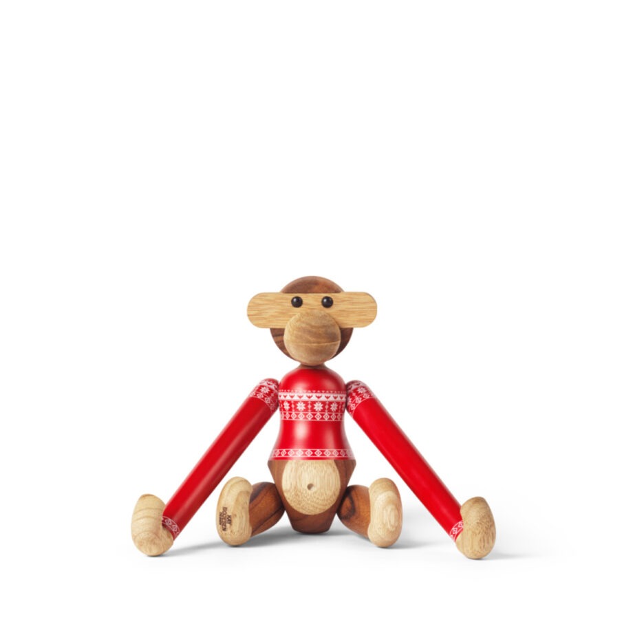 Kay Bojesen Christmas Jumper monkey 2024 Houten kerst aap small