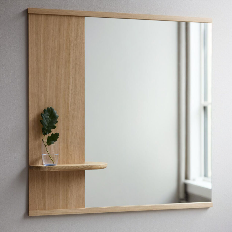 MOEBE mirror with a shelf spiegel vierkant