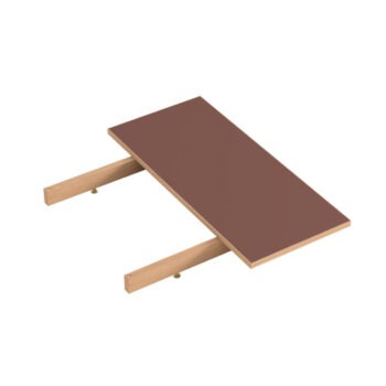 Extensieblad moebe eettafel burgundy