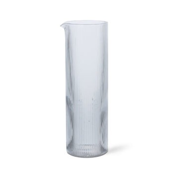 Ferm Living Ripple waterkan karaf 1,1 liter helder glas