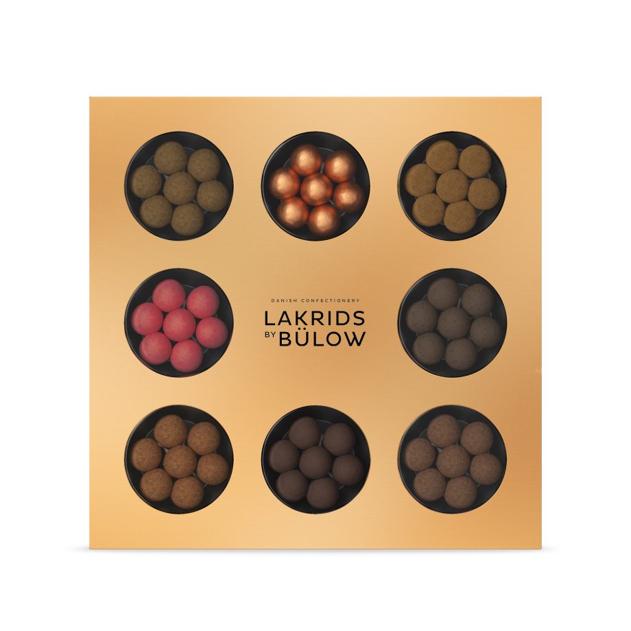 Lakrids By Bülow Selection box winter 2024 drop met chocolade