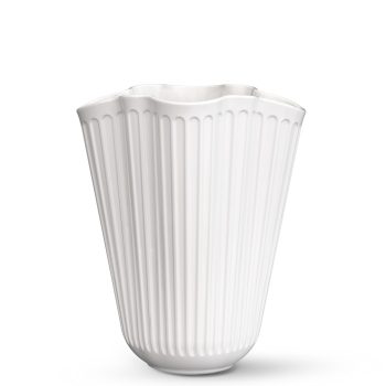 Kähler Hammershøi unfold vaas 20,5 cm in stijlvolle en klassieke wit keramiek