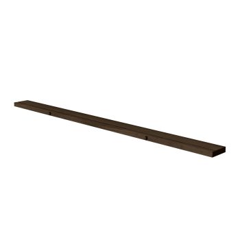 MOEBE Gallery Shelf is een fotoplank in gerookt eikenhout voor posters en schilderijen 115 cm lang