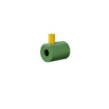 MOEBE wall hook wandhaak groen en geel