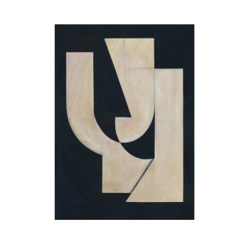 Paper Collective Poster - Embrace - Abstracte Kunst in zwart 50 x 70 cm zonder lijst