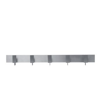 Ferm Living Lager kapstok met 5 haken in geborsteld aluminium