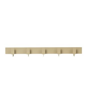 Ferm Living Lager kapstok met 5 haken in beige metaal