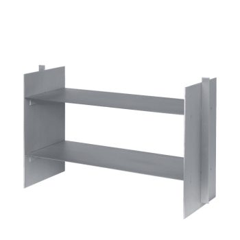 Ferm Living Lager rack wandrek of schoenenrek geborsteld aluminium