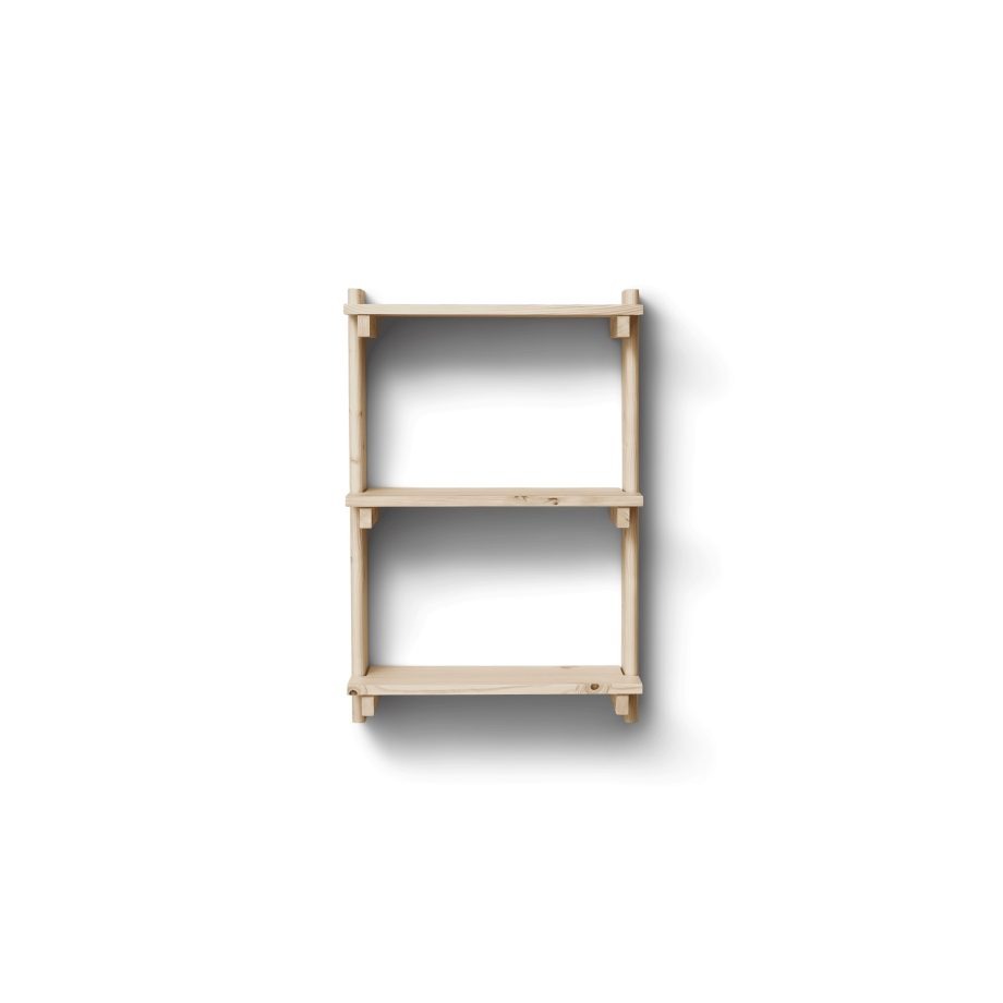 Form & Refine Beam wandrek met 3 planken in licht dennenhout