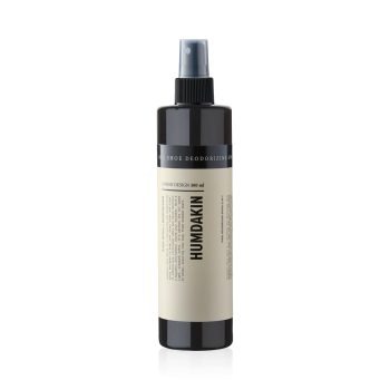 Humdakin schoenenspray in stijlvolle fles die nare geurtjes neutraliseert en je schoenen heerlijk laat ruiken.