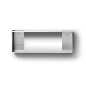Form & Refine Taper wandrek met 2 planken in roestvrij staal. Smalle Industriele en modern designplank voor keuken en badkamer