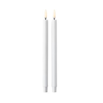 Witte Stoff Nagel led kaarsen