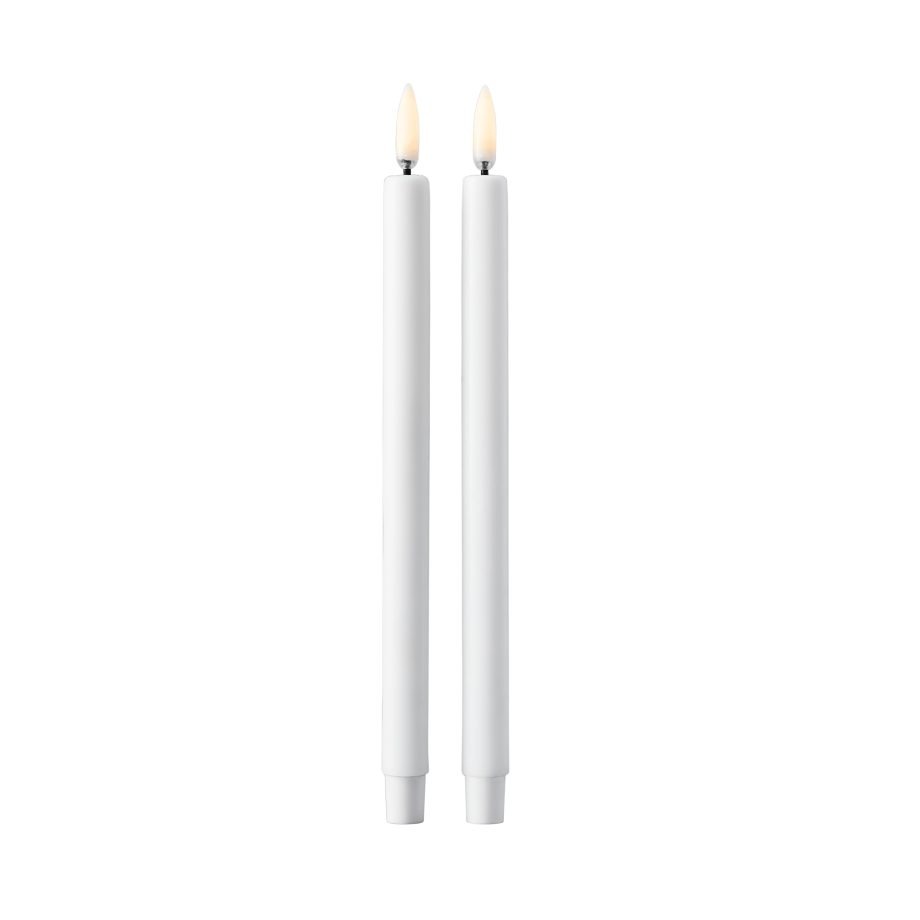 Witte Stoff Nagel led kaarsen
