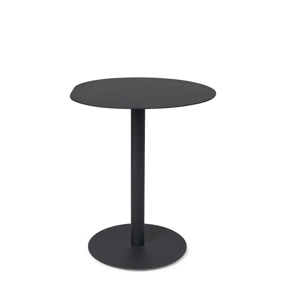 Zwarte Ferm Living Pond Café Bistro tafel voor binnen en buitengebruik