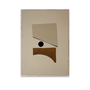 Paper Collective poster Tipping Point 01 50x70 cm in beige en bruine tinten.