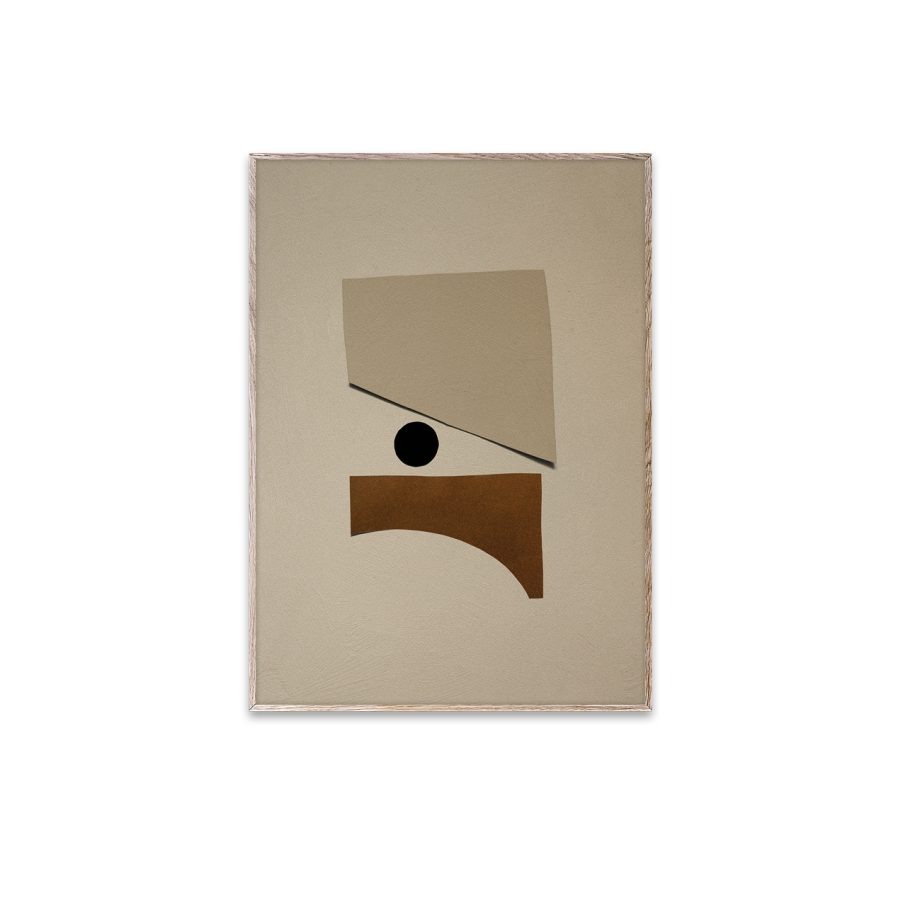 Paper Collective poster Tipping Point 01 30x40 cm in beige en bruine tinten.