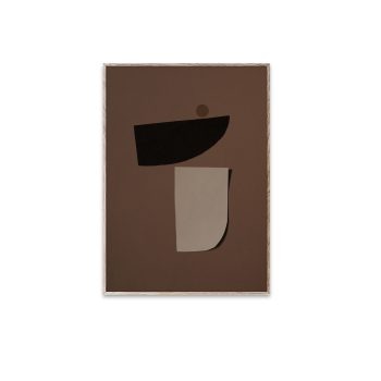 Paper Collective poster Tipping Point 03 30x40 cm in verschillende stijlvolle bruine tinten.