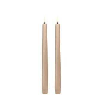 Beige LED kaarsen 25 cm van Uyuni Ligting