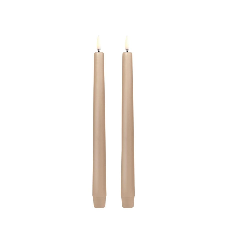 Beige LED kaarsen 25 cm van Uyuni Ligting