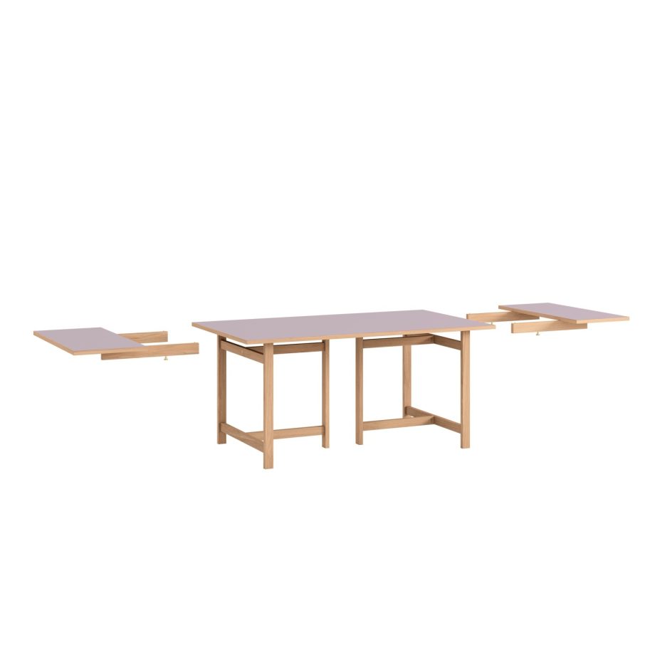 Moebe Rectangular Eettafel Soft Lilac Linoleum