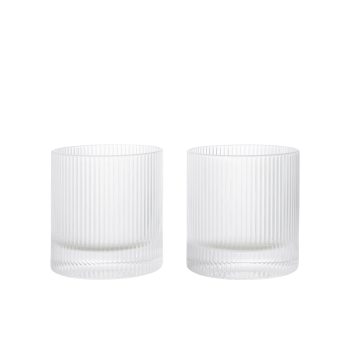 Ferm Living Ripple Tumblers Whiskeyglazen in zwaar glas