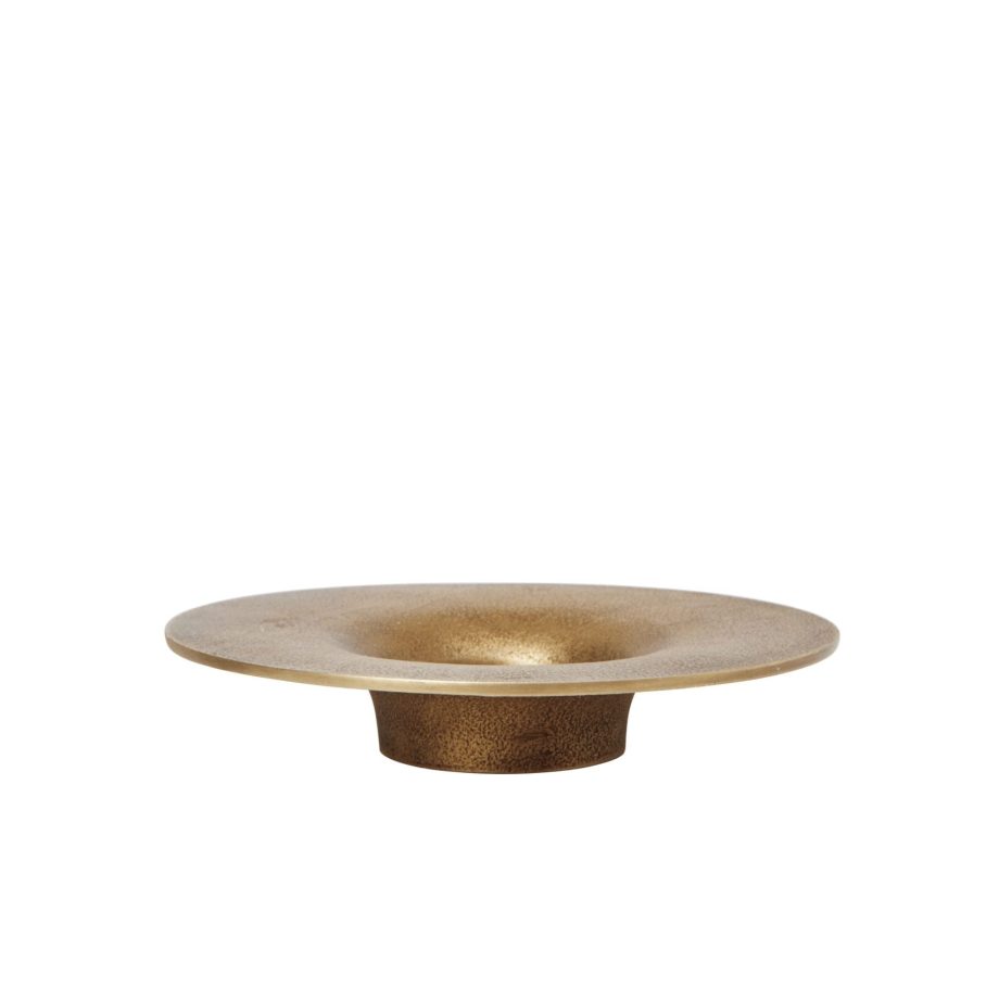 Ferm Living Soothe Block Candle Holder messing
