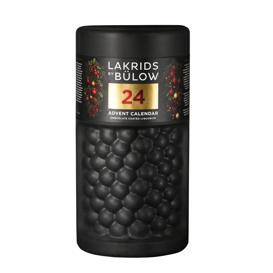 Luxe en grote Lakrids by Bülow adventskalender voor volwassene met 24 vakjes met drop en chocolade
